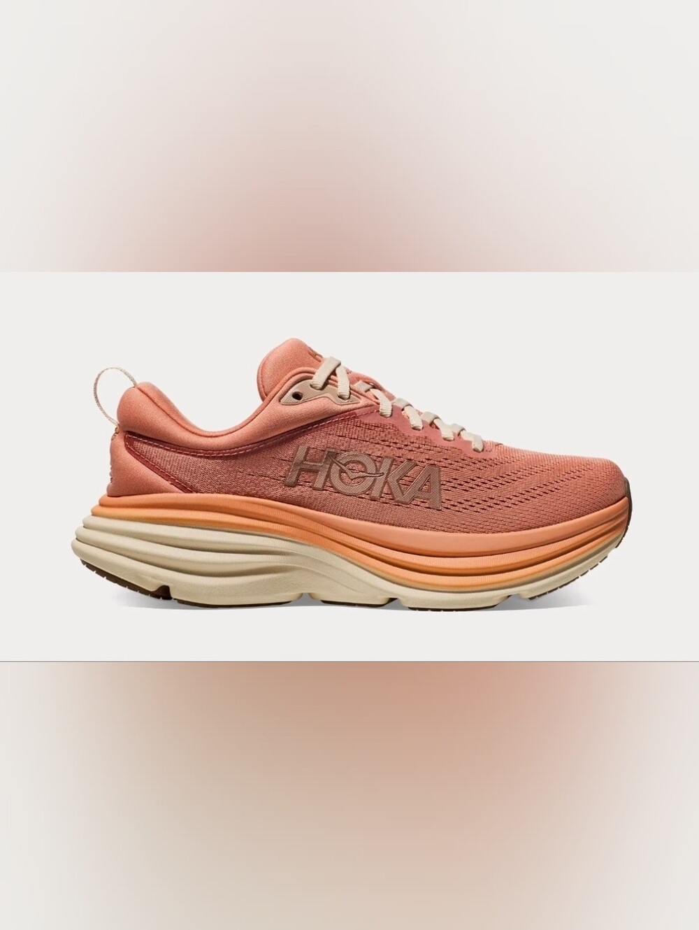 Hoka Bondi 8 Women's Sandstone / Cream o Pale Size 9.5B